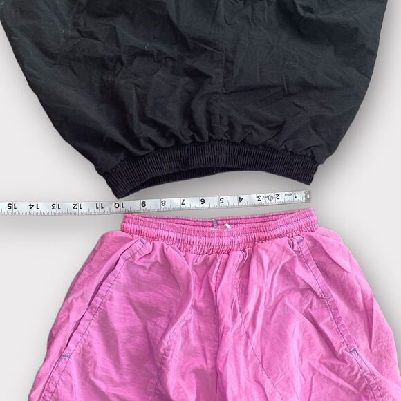 Retro Trek Wear USA Union Made Athletic Lined Shorts size Small in Pink & Black - Picture 15 of 15